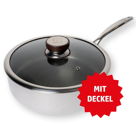 Hensslers Sautépfanne 26cm mit Deckel